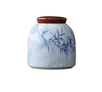 AFGFGHES Tea Caddy Pure Hand-painted Tea Cans Ceramic Food Storage Tea Cans Home Kitchen Coffee Sealed Jars Food Organization Kitchen Tea Canisters