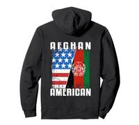 Afghan American Flag Afghanistan Usa Pullover Hoodie