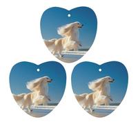 Afghan Dog Beach Car Air Freshener 3-pack Aromatherapy Tablets Hanging Scented Cards for Rooms Bathrooms Wardrobe Love form
