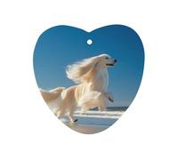 Afghan Dog Beach Car Air Freshener Aromatherapy Tablets Hanging Scented Cards for Rooms Bathrooms Wardrobe Love form