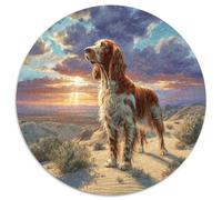 Afghan Hound 1000 Piece Round Jigsaw Challenging & Educational Adults Kids Amily Game Creative for Travel Gifts,Present 1000pcs (67.5x67.5cm)
