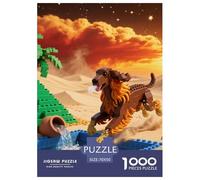Afghan Hound 1000 Pieces Jigsaw Puzzles Cute Pets Puzzle for Adults Staycation Kill Time Home Decoration Educational Toy Age 14+ ForAdults 70x50cm/1000pcs