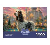 Afghan Hound 1000 Pieces Jigsaw Puzzles Engaging Educational Games Jigsaw Puzzles Home Decoration for Gifts 70x50cm/1000pcs