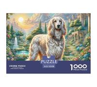 Afghan Hound 1000 Pieces Jigsaw Puzzles Engaging Family Games Jigsaw Puzzle Unique Puzzle Gift for Adults And Kids 52x38cm/1000pcs