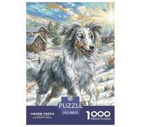 Afghan Hound 1000 Pieces Jigsaw Puzzles For Adults And Kids with Extra Fun Challenges Colourful Home Decoration Fully Interlocking 52x38cm/1000pcs