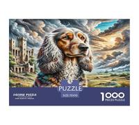 Afghan Hound 1000 Pieces Premium Jigsaw for Adults Cool Collage Effect, Home Decoration, Educational, Challenging 70x50cm/1000pcs