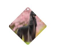 Afghan Hound Dog Hanging Car Air Freshener Ocean Scent | Long Lasting Fragrance Tablets with Personalised Design