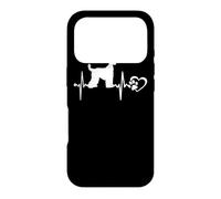 Afghan Hound Dog Heartbeat Paw Love Funny Puppy Lovers Case for iPhone 17 Pro