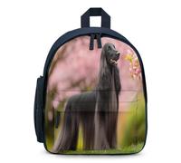 Afghan Hound Dog Lightweight Mini Backpack for Women | Small Backpacks with Front Pocket Casual Daypacks Cute Shoulder Bag