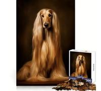 Afghan Hound for Adults 1000 Piece Puzzle Tension Relief Good Thick Enjoyable Challenge Xmas Santa Gift (38x52cm)