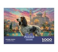Afghan Hound Jigsaw Puzzle for Adults Kids: Dog by Lit Building Age 12 Years Up Educational Game 52x38cm/1000pcs