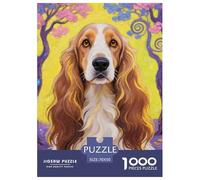 Afghan Hound Jigsaw Puzzles for Adults 1000 Educational Games Cute Dog Gifts for Men70x50cm/1000pcs