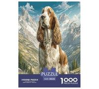 Afghan Hound Jigsaw Puzzles Puzzle for Adults Kids. 1000 Piece Clever animals Whimsical Challenge Toy Educational Game Home Decoration for Adults& Kids Age 14 Years Up 38x26cm/1000pcs
