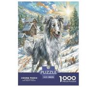 Afghan Hound Jigsaw Puzzles Puzzle for Adults Kids. 1000 Piece Clever animals Whimsical Challenge Toy Educational Games Home Decoration for Educational Games Gifts 38x26cm/1000pcs