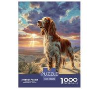 Afghan Hound Puzzles 1000 Pieces for Adults Fun Challenging Brainteasing Jigsaw Colourful Home Decoration Randomly Shaped 38x26cm/1000pcs