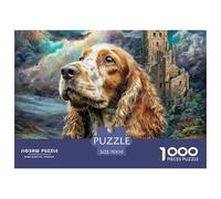 Afghan Hound1000 Piece Puzzle Puzzle Cute Pets Colourful Puzzle for The Whole Family 70x50cm/1000pcs