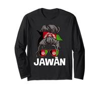 Afghan Jawan Afghanistan Pride Woman Afghan Flag Bandana Long Sleeve T-Shirt
