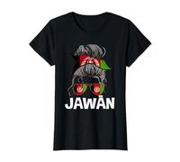 Afghan Jawan Afghanistan Pride Woman Afghan Flag Bandana T-Shirt