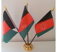 Afghanistan Afghan 3 Flag Desktop Table Centrepiece Flag Flags With Gold Base Ideal For Party Conferences Office Display