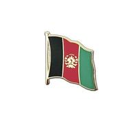 Afghanistan Flag, afghan Flag Lapel Pin Badge, 3/4" x 3/4", MaxFlags®