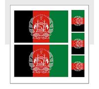 Afghanistan Flag Car Stickers Mixed Pack of 5 AFG Labels for Bike Van Fridge Helmet Ipad Packwith® #P1022