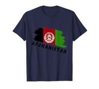 Afghanistan Flag Grunge Style Emblem T-Shirt
