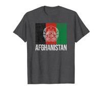 Afghanistan Flag Kabul T-Shirt, Men, Dark Heather Grey, 5X-Large
