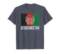 Afghanistan Flag Kabul T-Shirt, Men, Heather Blue, Large