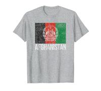 Afghanistan Flag Kabul T-Shirt, Men, Heather Grey, 5X-Large