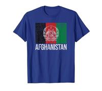 Afghanistan Flag Kabul T-Shirt, Men, Royal Blue, Medium