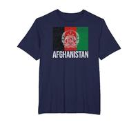 Afghanistan Flag Kabul T-Shirt, Men's Big and Tall, Navy Blue, 3X Tall