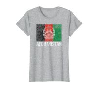 Afghanistan Flag Kabul T-Shirt, Women, Heather Grey, Medium