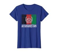 Afghanistan Flag Kabul T-Shirt, Women, Royal Blue, Medium