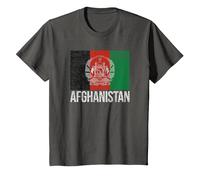 Afghanistan Flag Kabul T-Shirt, Youth, Asphalt Grey, 3T