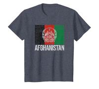 Afghanistan Flag Kabul T-Shirt, Youth, Heather Blue, Small
