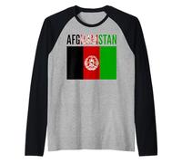 Afghanistan Flag Proud Heritage National Pride Raglan Baseball Tee
