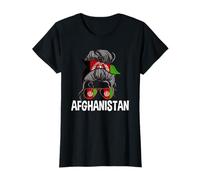 Afghanistan Girl Messy Hair Bun Afghan Girls T-Shirt