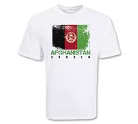 Afghanistan Junior Soccer T-Shirt in White | Size: 9-11 Years Afghanistan White 9-11 Years