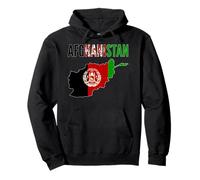 Afghanistan Map Flag National Pride Design Pullover Hoodie