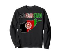 Afghanistan Map Flag National Pride Design Sweatshirt