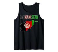 Afghanistan Map Flag National Pride Design Tank Top
