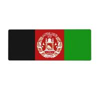 Afghanistan Military Flag Office/Gaming Desk Mat| Extra Long & Large| Stitched Edge Anti-Wear| Anti-Slip Base for Smooth Surfaces| Boosts Efficiency