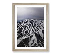 Afghanistan Mountain Landscape Framed Print | A2 Oak Framed Wall Art | Ready to Hang | Modern Landscape Picture | Living Room Bedroom Lounge Office