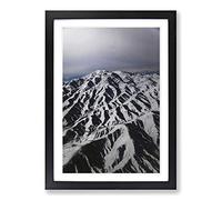 Afghanistan Mountain Landscape Framed Print | A2 Oak Framed Wall Art | Ready to Hang | Modern Landscape Picture | Living Room Bedroom Lounge Office