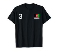 Afghanistan Number 3 National Flag Country Heritage T-Shirt