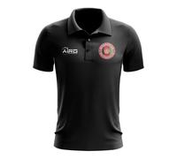 Afghanistan Women's Womens Football Polo Shirt in Black | Size: Medium Afghanistan Black M