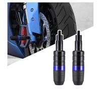 AFGJHYT Motorcycle Frame Slider for Kawasaki ZZR 1400 2006-2020, Aluminum Alloy Crash Protector Bar, Engine and Exhaust Guard, Impact Resistant Leg Protection Slider,D Blue