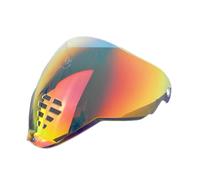 AFGJHYT Motorcycle helmet visor for ICON Airflite IC-06, UV Blocking Full Face Shield, Anti-Fog Scratch Resistant Replacement Visor, Quick Release Helmet Lens,F Revo Clear Blue