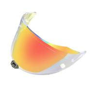 AFGJHYT Motorcycle helmet visor for KYT R2R, UV Blocking Full Face Shield, Anti-Fog Scratch Resistant Replacement Visor, Quick Release Helmet Lens,C Revo Clear Red