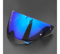 AFGJHYT Motorcycle helmet visor for RUROC Atlas 3.0 4.0, UV Blocking Full Face Shield, Anti-Fog Scratch Resistant Replacement Visor, Quick Release Helmet Lens,B Blue-Plated